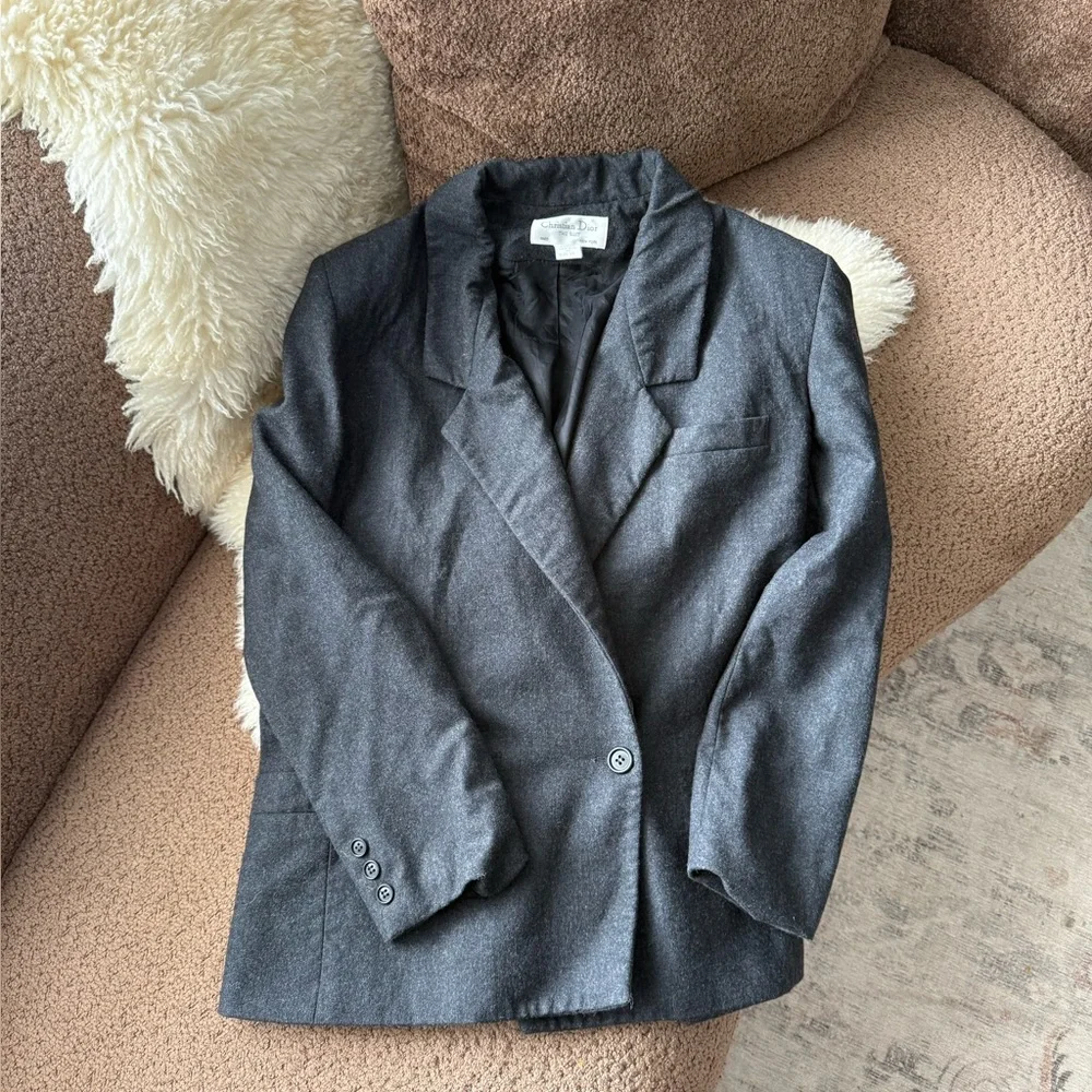 Christian Dior Grey Blazer Jacket
